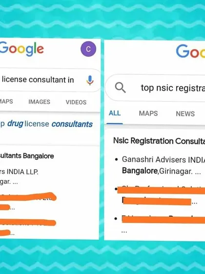 We are grateful to appear as a top result for clients searching for specialized services like Drug License and NSIC Registration consultants in Bangalore. This reflects our deep expertise in these niche compliance areas.