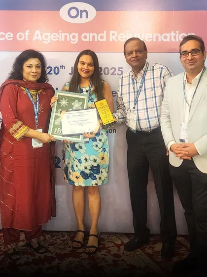 Honored to receive recognition at the IADVL DSB Conclave. I am grateful for these moments that inspire and uplift our commitment to medical dermatology.