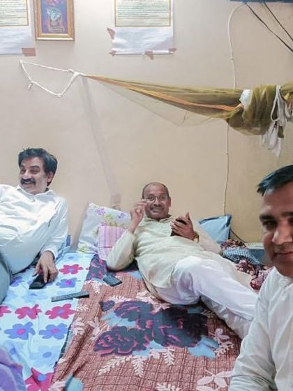 Spending some relaxed moments with the residents of a senior citizen home. Listening to their stories is a humbling experience.