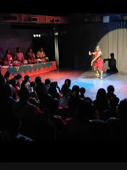 The magic of a solo performance. Our lighting rig and intimate setting can turn the stage into a world of its own, perfect for powerful classical dance recitals like this Bharatanatyam performance that left everyone mesmerized.