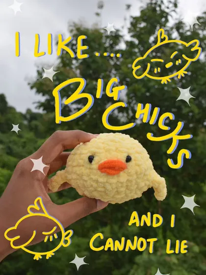 I love adding my own doodles to photos! This "I like big chicks" design just makes me laugh. It shows the fun, playful side of my art.