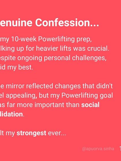 Apuorva Sinha - Strength and Conditioning Coaching The Mindset for Success photo 26