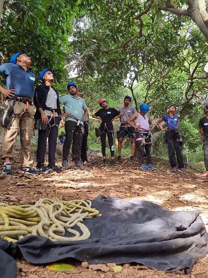 Our 42nd workshop was blessed with perfect Bangalore weather. We welcomed 18 new faces, helping them tackle fears and learn new skills in a day filled with laughter, new friendships, and the joy of climbing.
