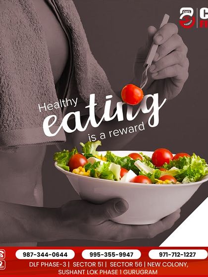 Healthy eating is a reward, not a punishment. Fueling your body with nutritious food like this fresh salad is essential for powering through workouts and seeing results.