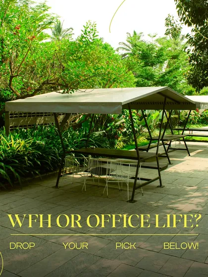 Looking for a change of scenery from your home office? Our outdoor gazebos offer the perfect solution. You get fresh air, green views, and great coffee to make your workday more inspiring.