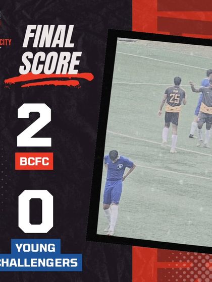 We secured a 2-0 victory despite the pouring rain, showing our team's adaptability.