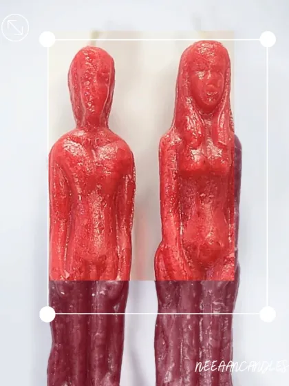 Power couple energy, but in wax. These red male and female figure candles are for the lovers and the manifestors who know that intention is everything.