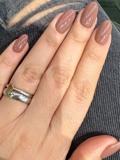 A classic milky brown or "cappuccino" shade. This neutral color is so warm and comforting.