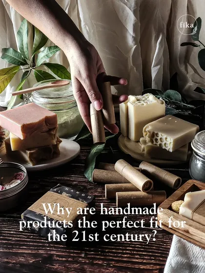 Why are handmade products the perfect fit for the 21st century? Because they offer an ethical, plant-based, and unique alternative to mass-produced skincare, elevating your self-care experience.