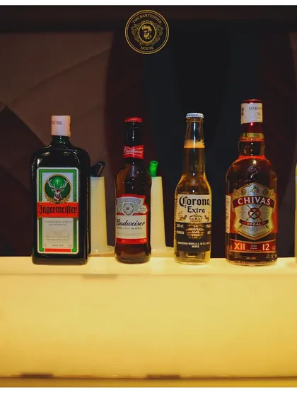A lineup of the classics. We always stock a premium selection of spirits like Johnnie Walker, Jägermeister, Chivas Regal, and Absolut Vodka to cater to all tastes.