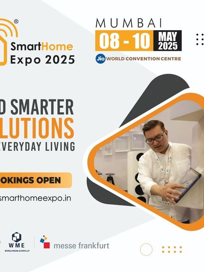 An invitation to find smarter solutions for everyday living at the Smart Home Expo 2025, with booking information for exhibitors.