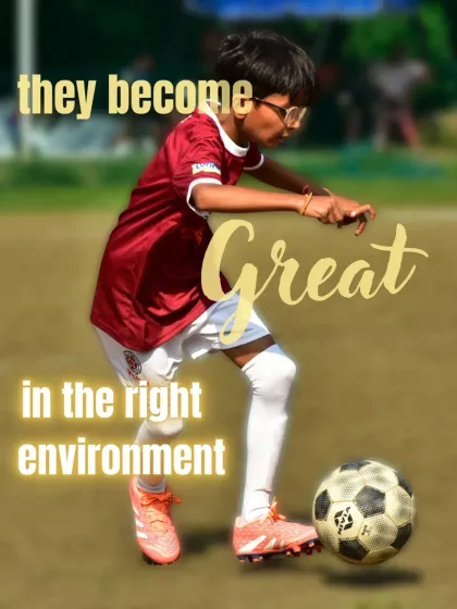 They become great in the right environment. With professional coaching and a supportive team, potential turns into excellence.