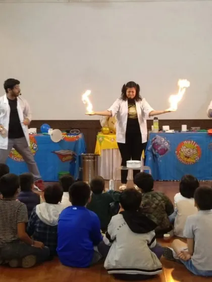 Our science shows are anything but boring. We love bringing spectacular, high-energy demonstrations like flaming experiments to schools and events, leaving kids and adults completely mesmerized by the power of science.