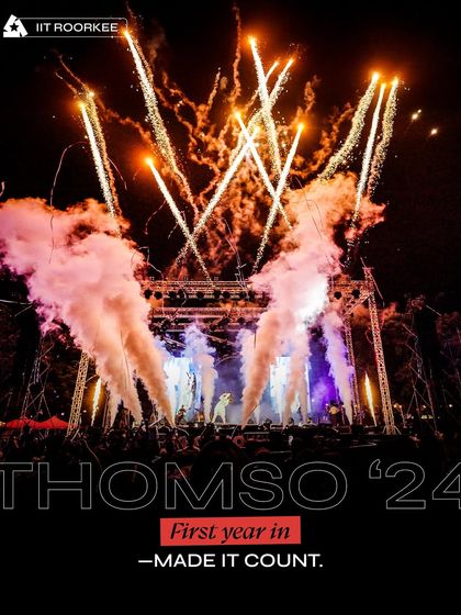 Our debut at Thomso, IIT Roorkee, made a statement with a massive pyro and fireworks show.