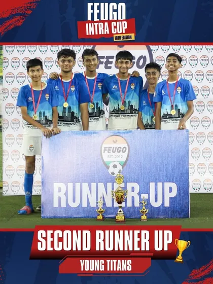 The 'Young Titans', who battled hard to become the Second Runner-Up in the U-15 tournament.