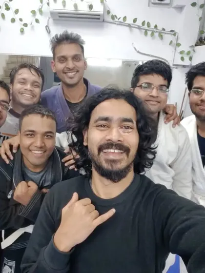 A close-knit group after an evening class. This is where we de-stress and build resilience together.