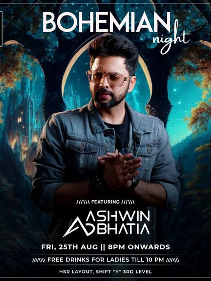 Setting the vibes for a Bohemian Night at Shift HSR. A themed party with a unique, free-spirited atmosphere.