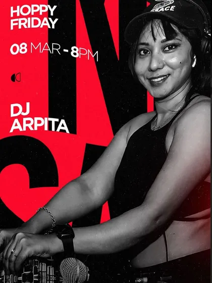 This poster was for my special set on Women's Day at Red Rhino. I am passionate about creating a fun and celebratory atmosphere for ladies' nights.
