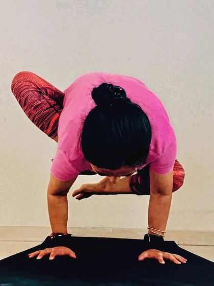 Some strength and balance training through arm balancing poses like Bakasana (crow pose). It's a foundational pose that teaches you to trust your hands.