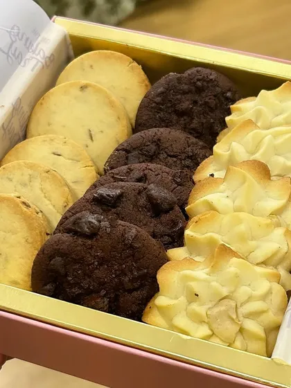 A cookie box is always a good idea. This assortment includes some of my favorites, from buttery shortbread to double chocolate chip cookies.