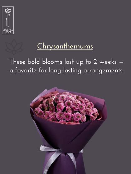 Chrysanthemums are bold blooms that can last up to two weeks, making them a favorite for long-lasting arrangements. I teach you how to work with these hardy flowers.