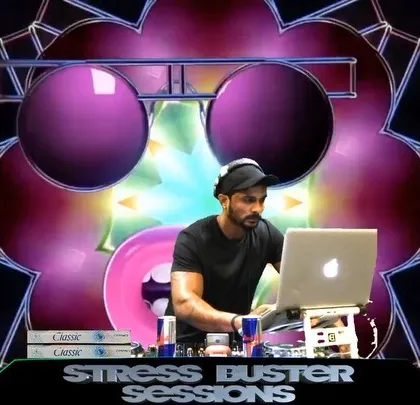 Even during lockdown, the music didn't stop. Here's a shot from my 'Stress Buster Sessions', a virtual set I did to keep the vibes going.