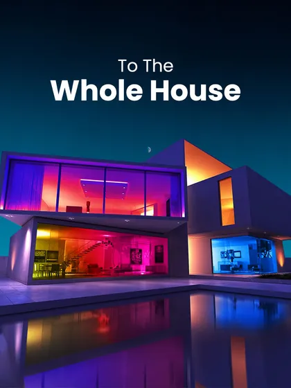 My systems are designed to scale from a single room to your entire house. Imagine orchestrating a symphony of light across your whole property, creating a stunning and cohesive atmosphere that welcomes you home and wows your guests.