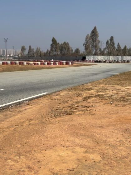 A view of the track during pre-season testing.
