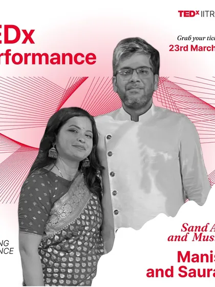 The official announcement poster for our TEDx performance at IIT Roorkee. It's always exciting to see our names on the lineup for such a great event.