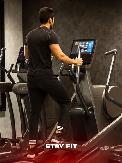 Our cardio section features top-of-the-line equipment like the Technogym elliptical, providing a low-impact, full-body workout.