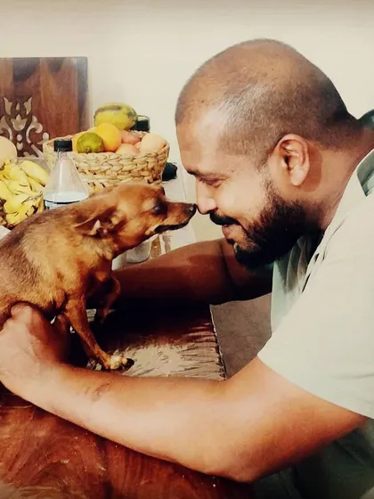 This little dog has the biggest heart I've ever seen. A dog's size has nothing to do with its character or its place in the pack.