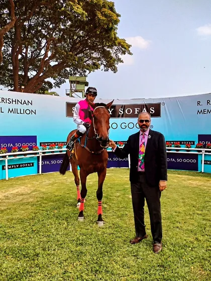 'Armstrong', the champion of The Champion Trainer Trophy race.