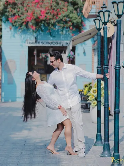 A fun and dynamic dancing shot. The makeup is designed to stay put and look flawless even with lots of movement.