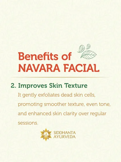 This therapy improves skin texture by gently exfoliating dead cells. Regular sessions of the Navara Facial lead to a smoother surface, more even skin tone, and enhanced clarity.
