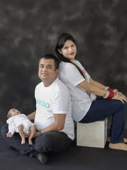 The first official family portrait. We make sure to include parents and siblings in our newborn sessions to capture the love and joy of the entire family.
