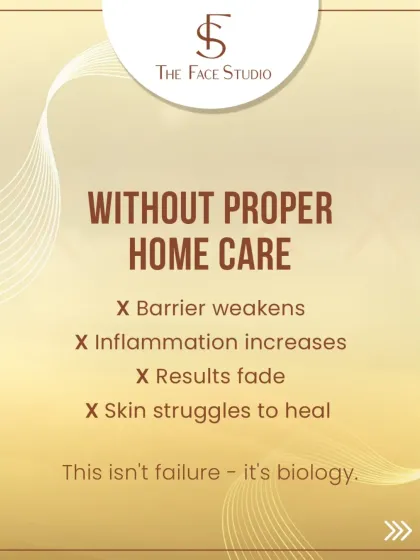 Proper home care is not optional; it's a biological necessity for your skin and scalp. Without it, your skin's protective barrier weakens, inflammation can increase, and the results from professional treatments will fade because the skin struggles to heal and maintain itself.
