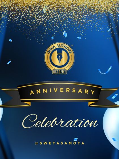 A graphic celebrating the 5th anniversary of India Authors Academy, a testament to our growing movement.