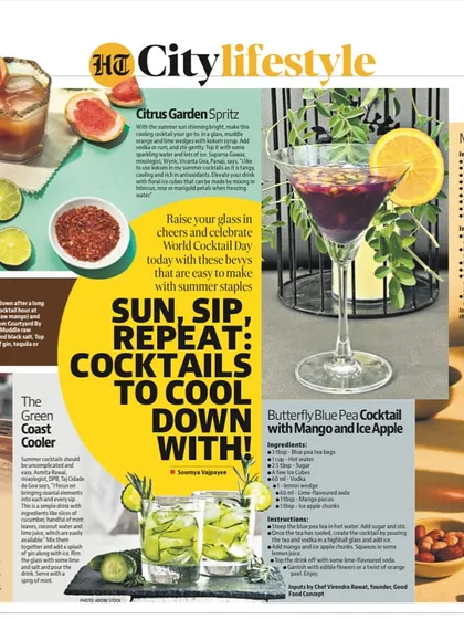 Look, our summer drink made it to HT City! We were thrilled to share our Butterfly Blue Pea Cocktail recipe in this 'Cocktails to Cool Down With' feature.