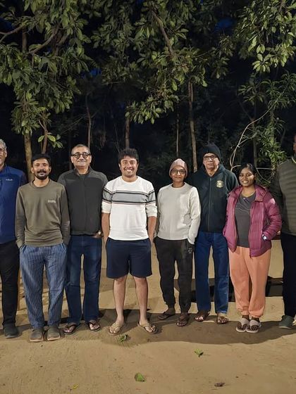 Our first Bandhavgarh full-day tour group. We had spectacular moments, including a tigress with three cubs on a kill.