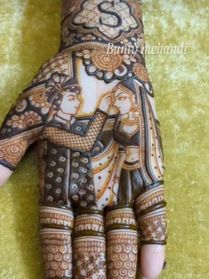 Bunty Rajasthani Mehandi - Bridal Mehendi Personalised Story & Portrait Mehendi photo 11