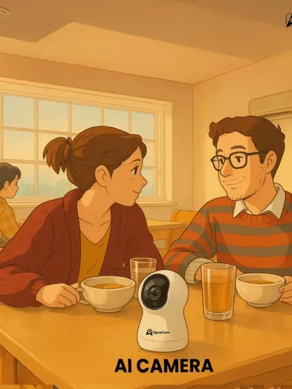 Our AI-powered indoor camera blends seamlessly into your home environment. It's more than a security device; it's a smart way to stay connected to your family's moments.