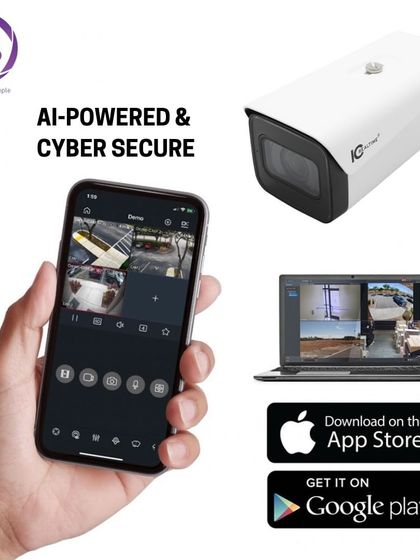 This 4K camera is not only AI-powered but also cyber-secure. You can access its feed from the IC Realtime mobile app or a web browser, ensuring you have secure and convenient access to your surveillance system.