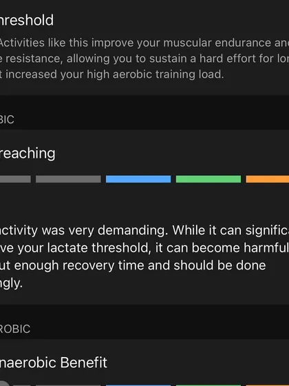 Another "overreaching" workout. These sessions are where you build resilience and push your limits, but they require careful planning and recovery.