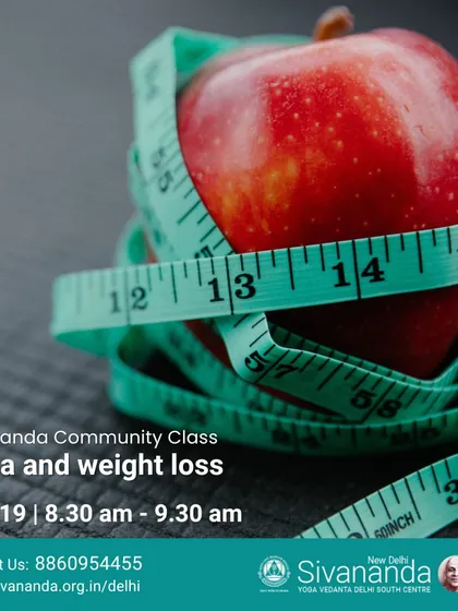 A community class on yoga and weight loss. We discussed how a holistic yoga practice, combined with a proper diet, helps balance metabolism and achieve a healthy weight.