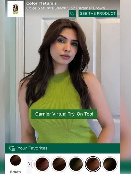 To make the brand experience interactive, I showcased my use of the Garnier Virtual Try-On Tool. This type of content helps demystify the product selection process for potential customers and encourages them to engage with the brand's digital tools.