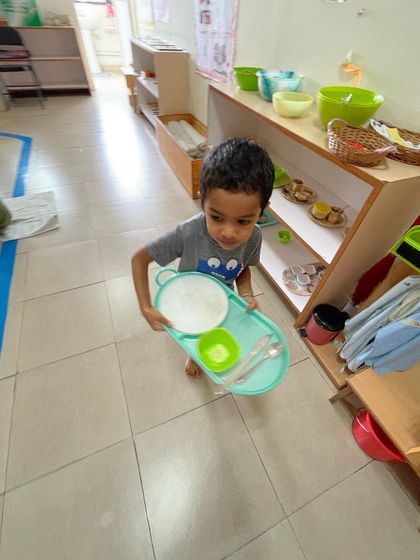 Siksha Montessori - Montessori Preschool & Kindergarten (Ages 2.5-6) Practical Life: Building Independence photo 44