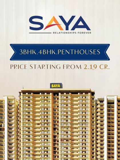 We offer a range of premium 3 BHK, 4 BHK, and Penthouses, with prices starting from ₹2.19 CR. These ready-to-move-in luxury residences at Saya Gold Avenue represent our commitment to building relationships forever.