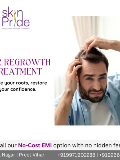 Feeling worried about hair thinning? Our hair regrowth treatments are designed to revive your roots and restore your confidence. We offer personalized plans and no-cost EMI options to start your journey to healthier hair.