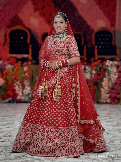 Here is a bride in her full splendor. I believe a bridal portrait should be a timeless piece of art, capturing not just the magnificent lehenga and jewels, but the grace, anticipation, and dreams of the woman wearing them.