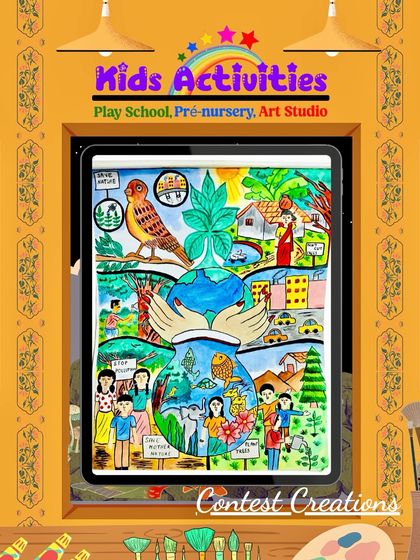 A closer look at one of the amazing contest creations from our 2025 Art Contest. This piece, titled "Nature Speaks," is a powerful and detailed depiction of environmental consciousness.